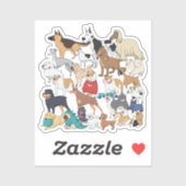 世界の犬 シール (シート)