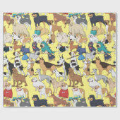 世界の犬 ラッピングペーパー (フラット)