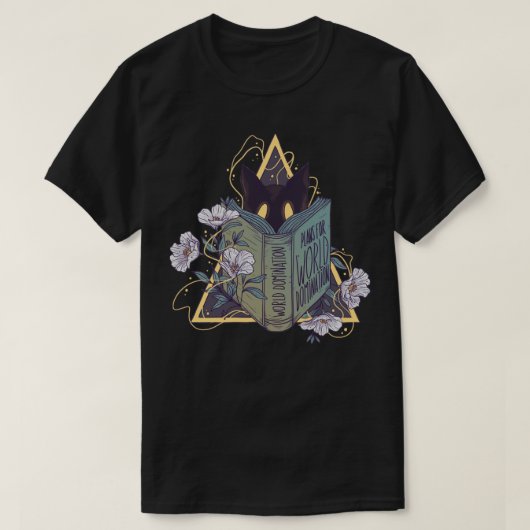 世界の猫支配 Tシャツ (デザイン正面)