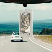 世界の猫最高ののパパの手がペットの写真フレームをプリント カーエアーフレッシュナー