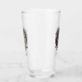 世界の猫最高ののパパポートがペットの写真名をプリント タンブラーグラス (左)