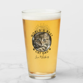 世界の猫最高ののパパポートがペットの写真名をプリント タンブラーグラス
