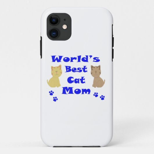 世界の猫最高ののママ Case-Mate iPhoneケース (裏面)