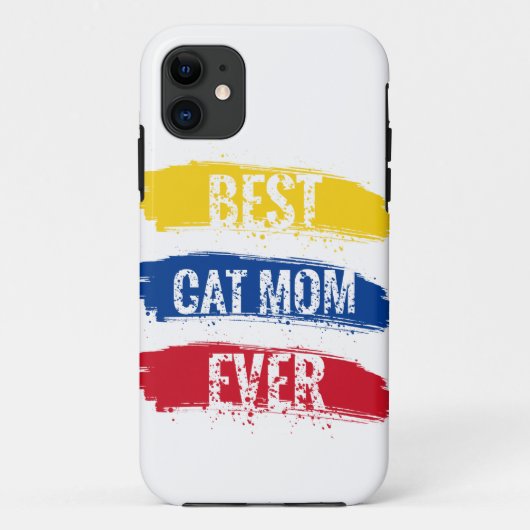世界の猫最高ののママ Case-Mate iPhoneケース (裏面)