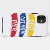 世界の猫最高ののママ Case-Mate iPhoneケース (裏面(横))