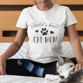 世界の猫最高ののママ Tシャツ