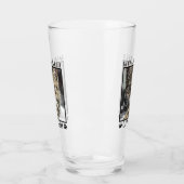 世界の猫最高のの母の手がペットの写真の枠をプリント タンブラーグラス (左)