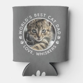 世界の猫最高のパパかわいいカスタムペット写真 缶クーラー