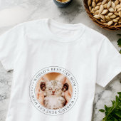 世界の猫最高の母のクラシックシンプル写真 Tシャツ