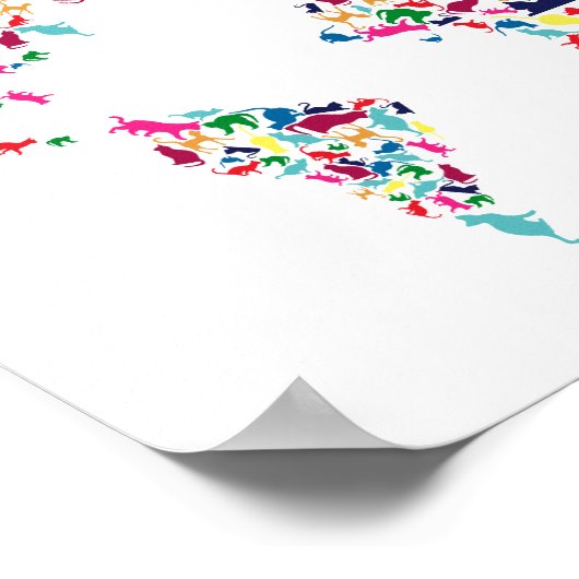 世界の猫 ポスター (角)