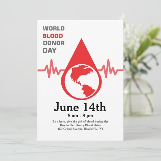 世界の献血デイカード (スタンド正面)