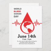 世界の献血デイカード (正面/裏面)