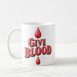 世界の献血デー与え – アワーンの血液文字 コーヒーマグカップ