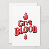 世界の献血デー与え – アワーンの血液文字 シーズンカード (正面/裏面)
