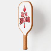 世界の献血デー与え – アワーンの血液文字 ピックルボールラケット (左)