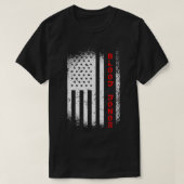 世界の献血デー献血アメリカ国旗 Tシャツ (デザイン正面)