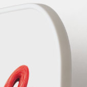 世界の献血デー – 光沢のある献血文字 ピックルボールラケット (左詳細)