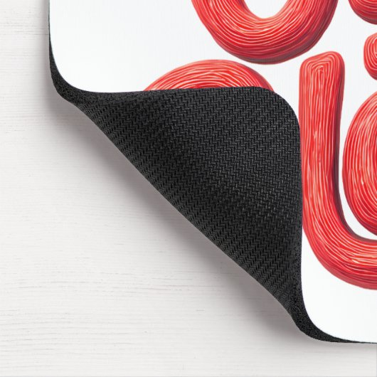 世界の献血デー – 光沢のある献血文字 マウスパッド (コーナー)