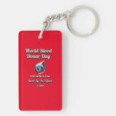 世界の献血デー。6月14 キーホルダー (裏面)