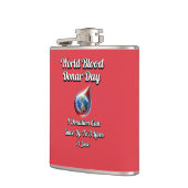 世界の献血デー。6月14 フラスク (左)