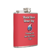 世界の献血デー。6月14 フラスク (右)