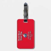 世界の献血デー。6月14 ラゲッジタグ (裏面縦)