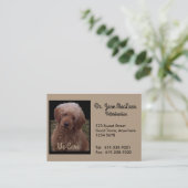 世界の獣医の名刺最もかわいい犬 名刺 (スタンド正面)