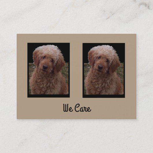 世界の獣医の名刺最もかわいい犬 名刺 (裏面)