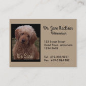 世界の獣医の名刺最もかわいい犬 名刺 (正面)