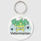 世界の獣医最高の者 キーホルダー (正面)