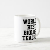 世界の生物最高の学先生ギフトマグ コーヒーマグカップ (正面右)