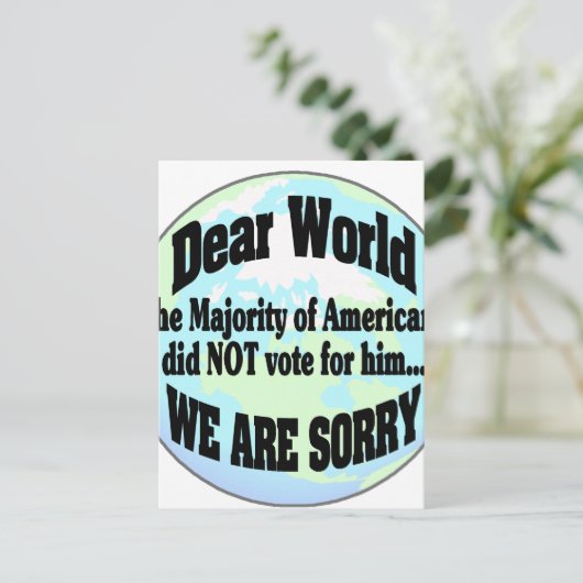 世界の申し訳ない2 ポストカード (スタンド正面)