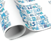 世界の男の赤ちゃんへの歓迎 ラッピングペーパー (ロールコーナー)