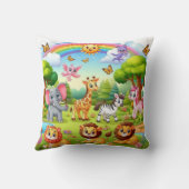 世界の疑問に思野生動物装飾用クッション クッション (裏面)