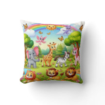 世界の疑問に思野生動物装飾用クッション