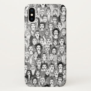 世界の白黒 iPhone X ケース