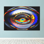 世界の目 キャンバスプリント (インサイチュ (ウッドフロア))