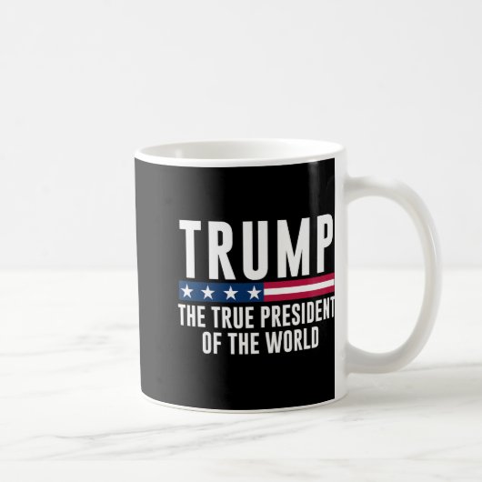 世界の真の大統領を切り倒す1 コーヒーマグカップ (右)