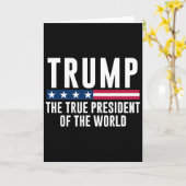 世界の真の大統領 トランプ カード (黄色い花)