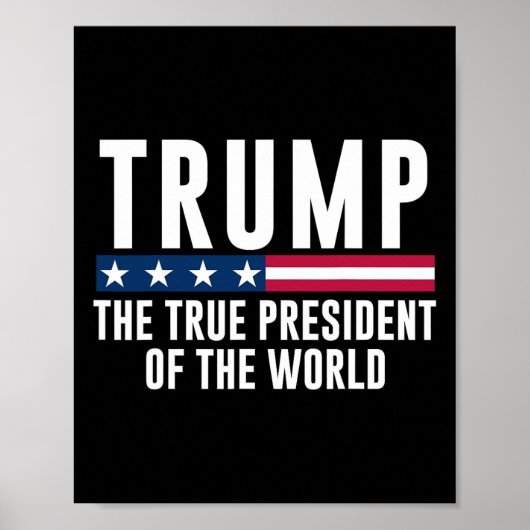 世界の真の大統領 トランプ ポスター (正面)