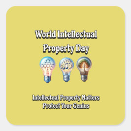 世界の知的財産デー保護：天才 スクエアシール