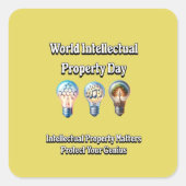 世界の知的財産デー保護:天才 スクエアシール (正面)