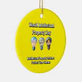 世界の知的財産デー保護：天才 セラミックオーナメント (右)