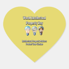 世界の知的財産デー保護：天才 ハートシール