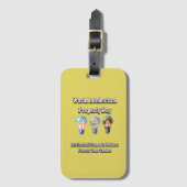 世界の知的財産デー保護:天才 ラゲッジタグ (正面縦)