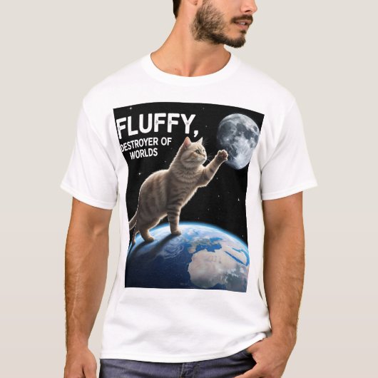 世界の破壊者ふわふわ Tシャツ (正面)
