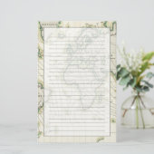 世界の磁気偏位 便箋 (スタンド正面)