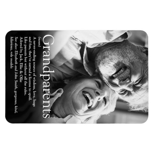 世界の祖最高の父母の定義 マグネット (横)