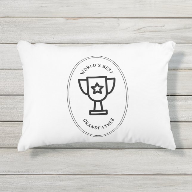 世界の祖最高の父 アウトドアクッション (正面)