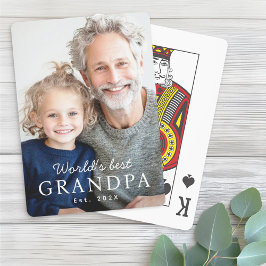 世界の祖父最高の祖父の最初年の写真 トランプ